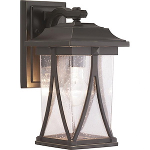 Abbott - Outdoor Light - 1 Light - Square Shade in Modern Craftsman and Transitional style - 6.25 Inches wide by 12.25 Inches high
