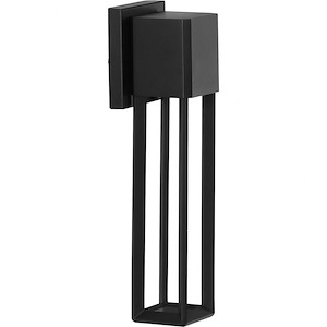 Z-1090 - 9W 1 LED Outdoor Wall Lantern In Modern Style-16 Inches Tall and 4.37 Inches Wide