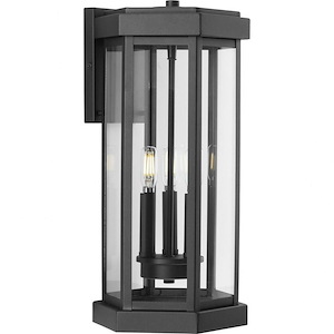 Ramsey - 3 Light Outdoor Large Wall Lantern In Modern Style-18.5 Inches Tall and 8.65 Inches Wide - 1284108