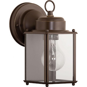 Flat Glass Lantern - 8.625 Inch Height - Outdoor Light - 1 Light - Line Voltage - Wet Rated