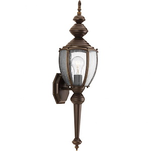 Roman Coach - Outdoor Light - 1 Light - Curved Panels Shade in Traditional style - 7 Inches wide by 19.25 Inches high - 352537