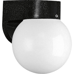 Polycarbonate Outdoor - 7.75 Inch Height - Outdoor Light - 1 Light - Globe Shade - Line Voltage - Wet Rated - 118894