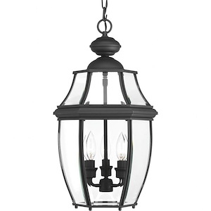 New Haven - Three Light Outdoor Hanging Lantern in New Traditional and Transitional and Traditional style - 11 Inches wide by 19.75 Inches high