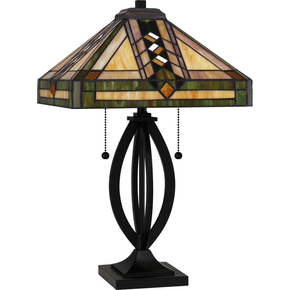 UQL7140 Allerdale Tiffany Table Lamp with Posh Style, 25''H x 15.5''W, –  Urban Ambiance, image size:1000x1000