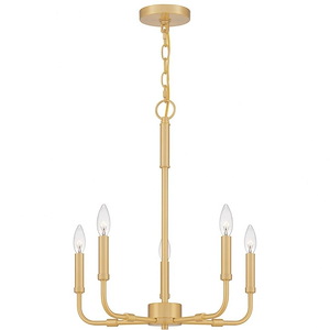 Abner - 5 Light Chandelier in Transitional style - 18 Inches wide by 21.25 Inches high