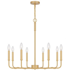 Abner - 8 Light Chandelier in Transitional style - 28 Inches wide by 26 Inches high - 1025638
