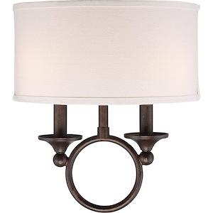 Adams - 2 Light Small Wall Sconce - 13.5 Inches high