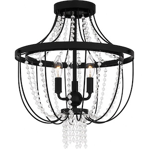 Adelaide - 3 Light Semi-Flush Mount In Transitional Style-19 Inches Tall and 16 Inches Wide - 1118798