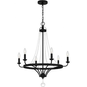 Adelaide - 6 Light Chandelier In Transitional Style-31.5 Inches Tall and 26 Inches Wide