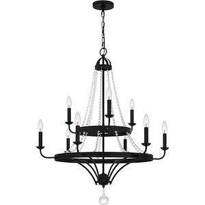 Adelaide - 9 Light Chandelier In Transitional Style-36 Inches Tall and 30 Inches Wide