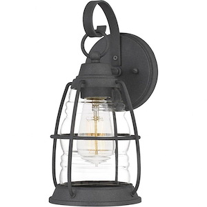 Admiral 12.25 Inch Outdoor Wall Lantern Transitional Aluminum - 12.25 Inches high made with Coastal Armour