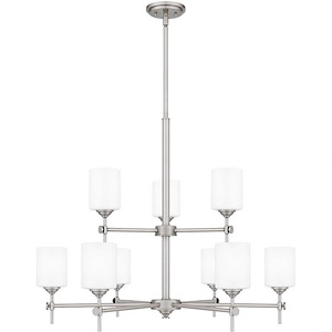 Aria - 9 Light Chandelier In Traditional Style-28 Inches Tall and 34 Inches Wide