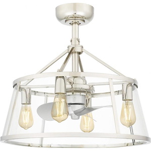 Barlow - 32W 4 LED Fandelier In Transitional Style-15.75 Inches Tall and 22 Inches Wide - 1118820