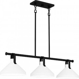 Brink - 3 Light Linear Chandelier-9.25 Inches Tall and 38 Inches Wide