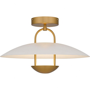 Bingham - 14W LED Semi-Flush Mount-11 Inch Tall and 18 Inch Wide - 1363507