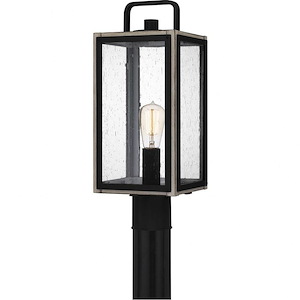 Bramshaw - 1 Light Outdoor Post Lantern In Transitional Style-18.75 Inches Tall and 7.5 Inches Wide made with Coastal Armour - 1333513