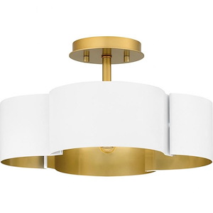 Balsam - 4 Light Semi-Flush Mount In Contemporary Style-8 Inches Tall and 14 Inches Wide