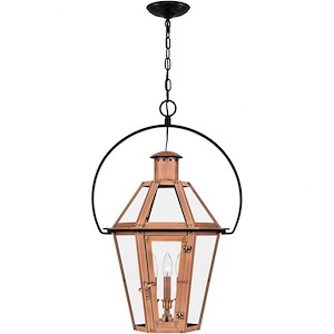 Burdett - 3 Light Outdoor Hanging Lantern In Traditional Style-28 Inches Tall and 18 Inches Wide
