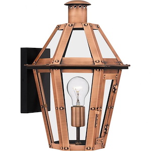 Burdett - 1 Light Outdoor Wall Lantern In Traditional Style-16 Inches Tall and 11 Inches Wide