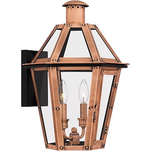 Burdett - 2 Light Outdoor Wall Lantern In Traditional Style-18.25 Inches Tall and 13 Inches Wide