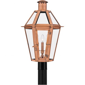 Burdett - 3 Light Outdoor Post Lantern In Traditional Style-24.75 Inches Tall and 15 Inches Wide