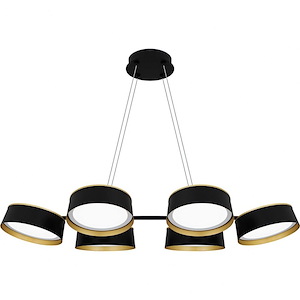 Byrnes - 56W LED Linear Chandelier-4.5 Inch Tall and 40 Inch Wide - 1363519