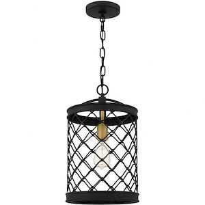 Calais - 1 Light Mini Pendant In Farmhouse Style-16.5 Inches Tall and 10 Inches Wide