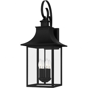 Chancellor - 4 Light Outdoor Wall Lantern In Traditional Style-28 Inches Tall and 12 Inches Wide