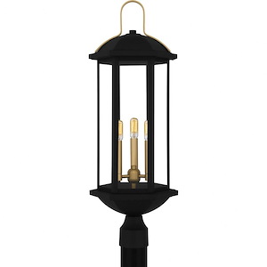 Crestfield - 3 Light Outdoor Post Lantern-28 Inch Tall and 10 Inch Wide - 1363535