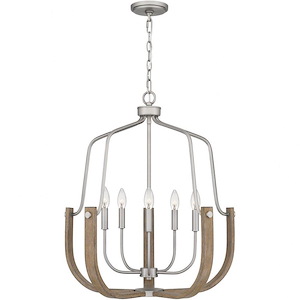 Challis - 5 Light Chandelier In Farmhouse Style-27.5 Inches Tall and 25 Inches Wide