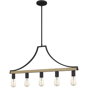 Colombes - 5 Light Chandelier In Farmhouse Style-19.5 Inches Tall and 34 Inches Wide - 1095953