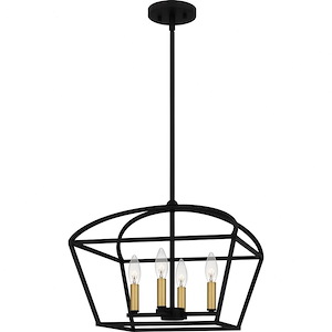 Concho Bay - 4 Light Pendant In Transitional Style-13 Inches Tall and 16 Inches Wide - 1118861