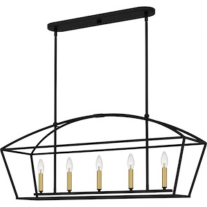 Concho Bay - 5 Light Island In Transitional Style-16.75 Inches Tall and 40.5 Inches Wide - 1118863
