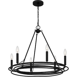 Calliope - 6 Light Chandelier In Traditional Style-21.5 Inches Tall and 26.5 Inches Wide - 1305606