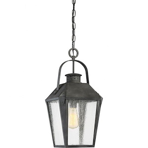 Carriage - 1 Light Mini Pendant In Transitional Style-21.25 Inches Tall and 10 Inches Wide