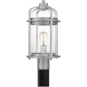 Carrington - 1 Light Large Outdoor Post Lantern in Transitional style - 9 Inches wide by 18.25 Inches high