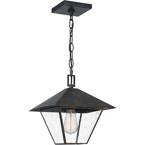 Corporal - 1 Light Large Outdoor Hanging Lantern in Transitional style - 10.5 Inches wide by 11 Inches high - 1025695