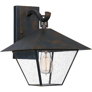 Corporal - 1 Light Large Outdoor Wall Lantern in Transitional style - 10.5 Inches wide by 13.25 Inches high