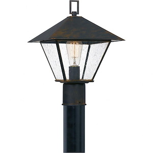 Corporal - 1 Light Large Outdoor Post Lantern in Transitional style - 10.5 Inches wide by 14.25 Inches high
