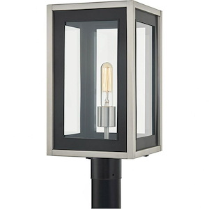 Convoy - 1 Light Large Outdoor Post Lantern in Transitional style - 9 Inches wide by 17.25 Inches high - 1025692