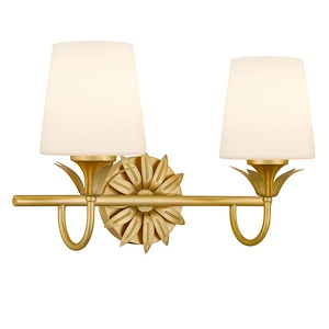 Dorothea - 2 Light Bath Vanity-10.25 Inch Tall and 15.5 Inch Wide - 1393939