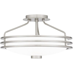 Emile - 3 Light Semi-Flush Mount In Modern Style-9.25 Inches Tall and 16.25 Inches Wide - 1095974