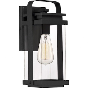 Exhibit 12 Inch Outdoor Wall Lantern Transitional Aluminum Approved for Wet Locations