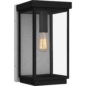 Ezra - 1 Light Outdoor Wall Lantern In Modern Style-15 Inches Tall and 8 Inches Wide