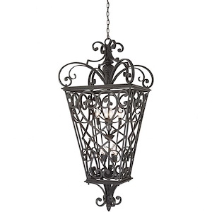 Fort Quinn - 8 Light Extra Large Hanging Lantern - 52 Inches high