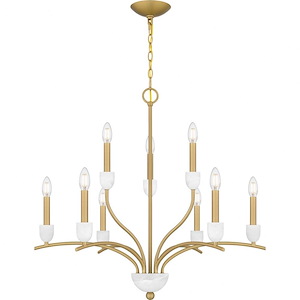 Frida - 9 Light Chandelier In Traditional Style-29.5 Inches Tall and 32 Inches Wide