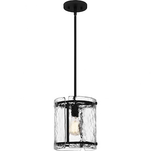Fortress - 1 Light Mini Pendant In Transitional Style-10 Inches Tall and 9.25 Inches Wide