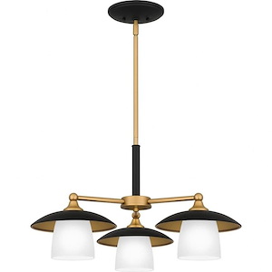 Fayette - 3 Light Chandelier In Contemporary Style-13.75 Inches Tall and 24 Inches Wide