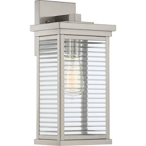 Gardner 14.5 Inch Outdoor Wall Lantern Transitional Stainless Steel - 14.5 Inches high