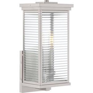 Gardner 17.25 Inch Outdoor Wall Lantern Transitional Stainless Steel - 17.25 Inches high - 878307